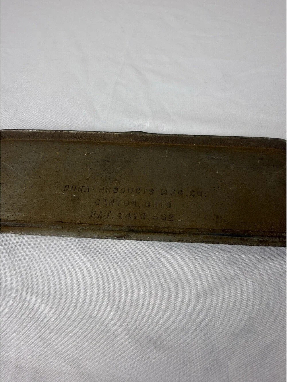 Vintage Burke Motor Co Ford License Plate Frame Atlanta Buckhead GA Dealer Metal